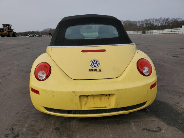 3VWRF31Y47M417363 - 2007 VOLKSWAGEN NEW BEETLE CONVERTIBLE OPTION PACKAGE 1 YELLOW photo 6