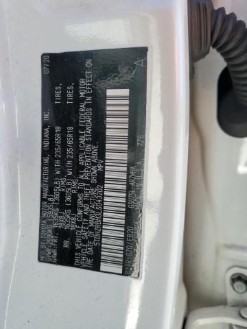 5TDHZRBH3LS043202 - 2020 TOYOTA HIGHLANDER XLE WHITE photo 14