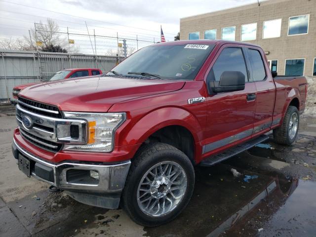 1FTEX1EB6JFC03832 - 2018 FORD F150 SUPER CAB RED photo 1