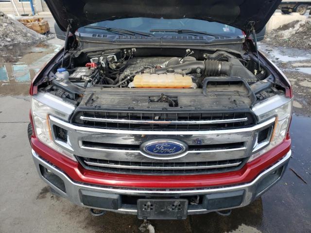 1FTEX1EB6JFC03832 - 2018 FORD F150 SUPER CAB RED photo 11