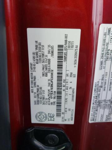 1FTEX1EB6JFC03832 - 2018 FORD F150 SUPER CAB RED photo 12