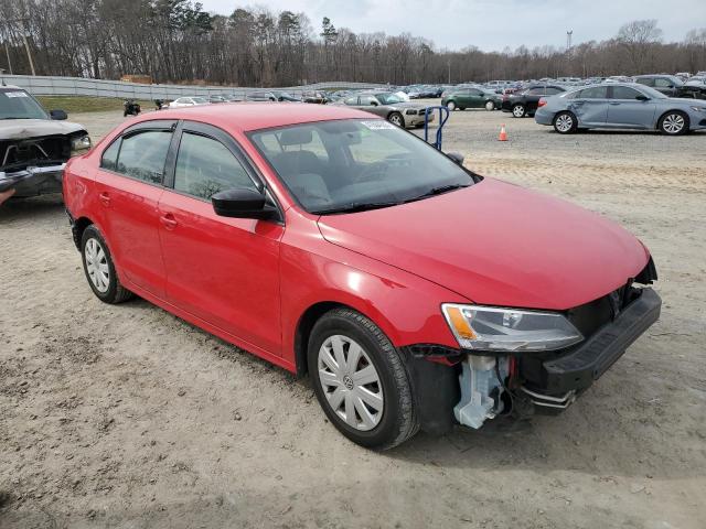 3VW2K7AJ0FM315001 - 2015 VOLKSWAGEN JETTA BASE RED photo 4