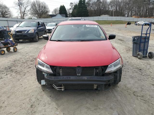 3VW2K7AJ0FM315001 - 2015 VOLKSWAGEN JETTA BASE RED photo 5