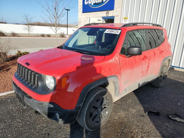 ZACCJBAB1JPH84304 - 2018 JEEP RENEGADE SPORT RED photo 1