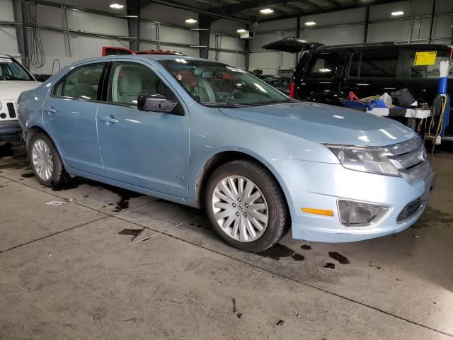 3FADP0L31AR412678 - 2010 FORD FUSION HYBRID BLUE photo 4