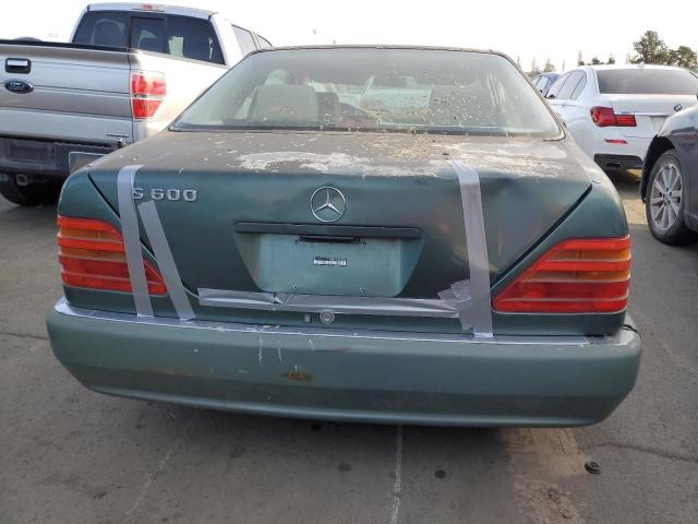 WDBGA76E9RA167566 - 1994 MERCEDES-BENZ S 600 GREEN photo 6