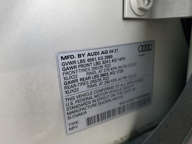 WA1VXBF71MD038525 - 2021 AUDI Q7 PRESTIGE BEIGE photo 14