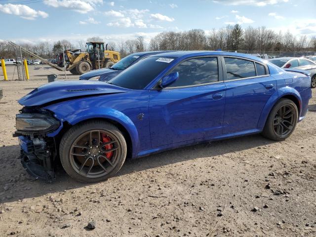 2C3CDXL91NH142451 - 2022 DODGE CHARGER SRT HELLCAT BLUE photo 1