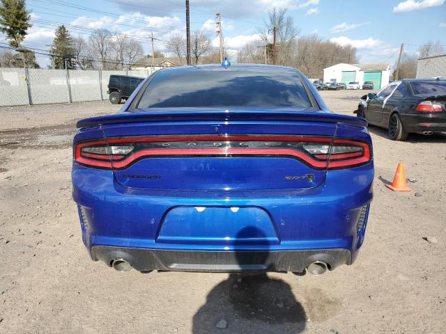 2C3CDXL91NH142451 - 2022 DODGE CHARGER SRT HELLCAT BLUE photo 6