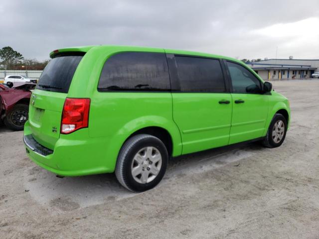 2C4RDGAG2CR425116 - 2012 DODGE RAM VAN GREEN photo 3