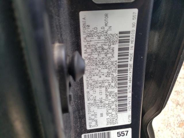 3TMJU4GNXAM102308 - 2010 TOYOTA TACOMA DOUBLE CAB PRERUNNER GRAY photo 12