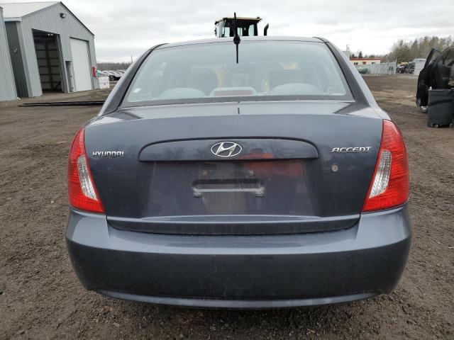 KMHCN4BC1AU454048 - 2010 HYUNDAI ACCENT GLS GRAY photo 6