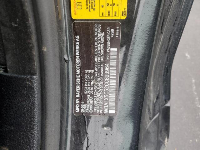 WBALX5C52CC893964 - 2012 BMW 650 XI შავი ფოტო 12