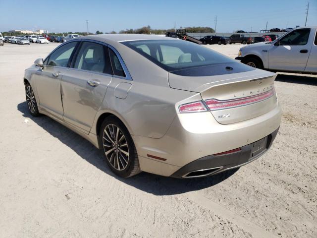 3LN6L5KU6HR634046 - 2017 LINCOLN MKZ HYBRID PREMIERE GOLD photo 2