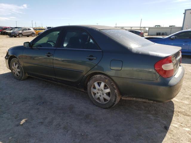 4T1BE32K02U613768 - 2002 TOYOTA CAMRY LE GREEN photo 2