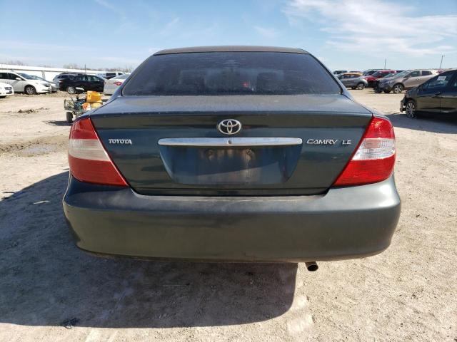4T1BE32K02U613768 - 2002 TOYOTA CAMRY LE GREEN photo 6
