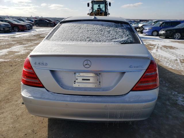 WDDNG86X47A115148 - 2007 MERCEDES-BENZ S 550 4MATIC SILVER photo 6