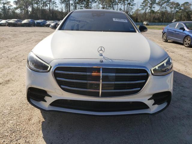 W1K6G7GB7MA044640 - 2021 MERCEDES-BENZ S 580 4MATIC WHITE photo 5