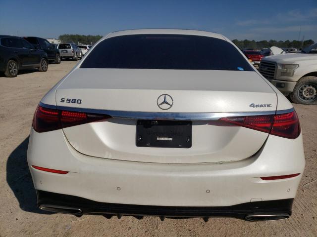 W1K6G7GB7MA044640 - 2021 MERCEDES-BENZ S 580 4MATIC WHITE photo 6