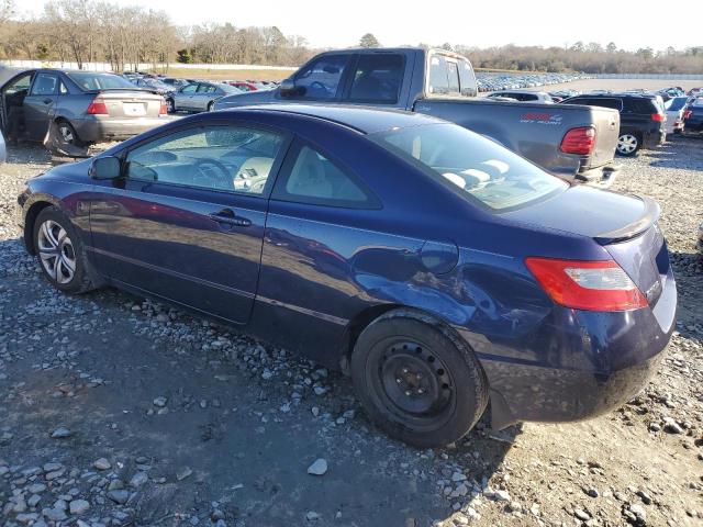 2HGFG12659H524431 - 2009 HONDA CIVIC LX BLUE photo 2