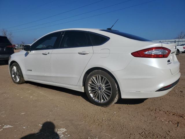 3FA6P0LU6ER377224 - 2014 FORD FUSION SE HYBRID WHITE photo 2