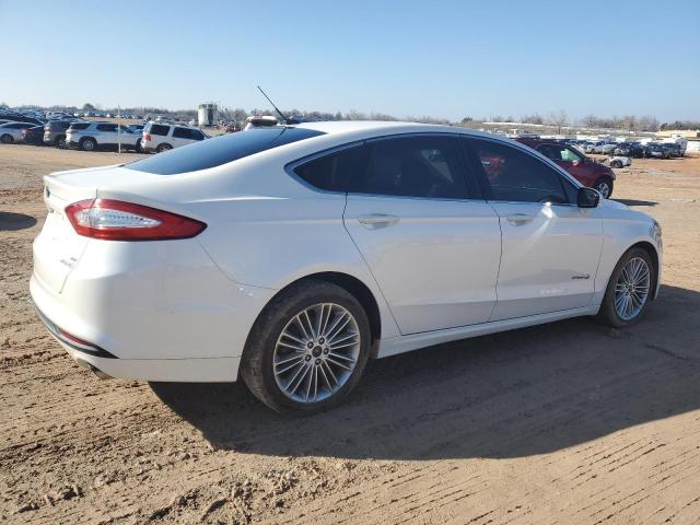 3FA6P0LU6ER377224 - 2014 FORD FUSION SE HYBRID WHITE photo 3