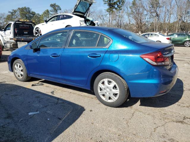 19XFB2F59EE039929 - 2014 HONDA CIVIC LX BLUE photo 2