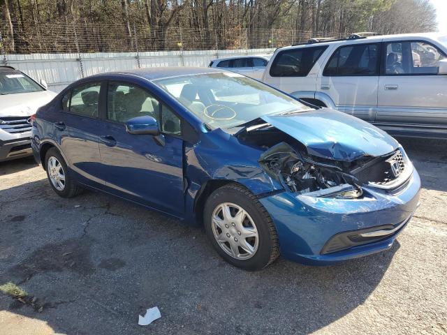 19XFB2F59EE039929 - 2014 HONDA CIVIC LX BLUE photo 4