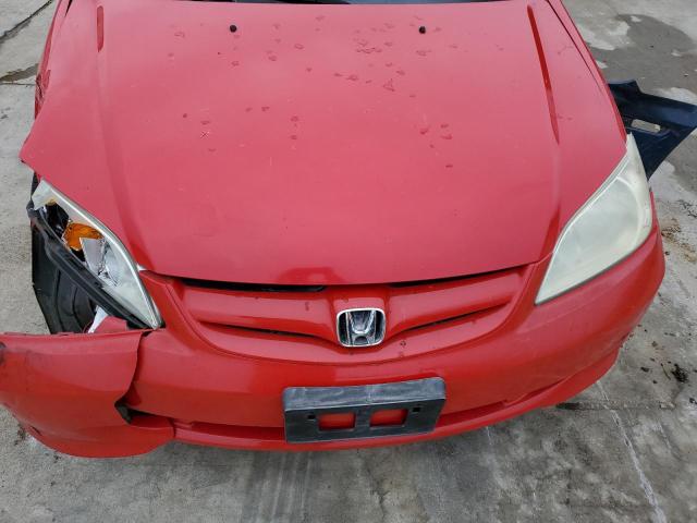 1HGES16445L030139 - 2005 HONDA CIVIC DX RED photo 11