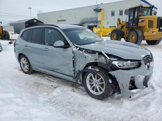 5UX63DP02N9K02841 - 2022 BMW X3 XDRIVE30E GRAY photo 4