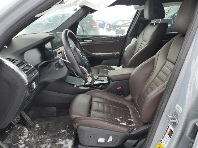 5UX63DP02N9K02841 - 2022 BMW X3 XDRIVE30E GRAY photo 7