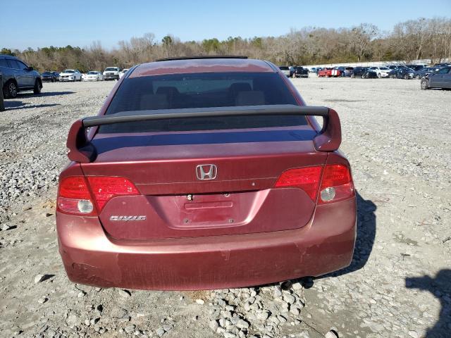 1HGFA16877L048258 - 2007 HONDA CIVIC EX MAROON photo 6