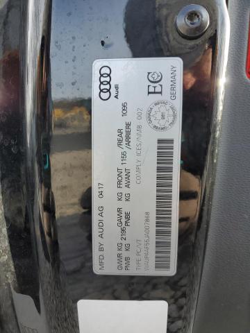 WAUP4AF55JA007868 - 2018 AUDI S5 PREMIUM PLUS შავი ფოტო 12