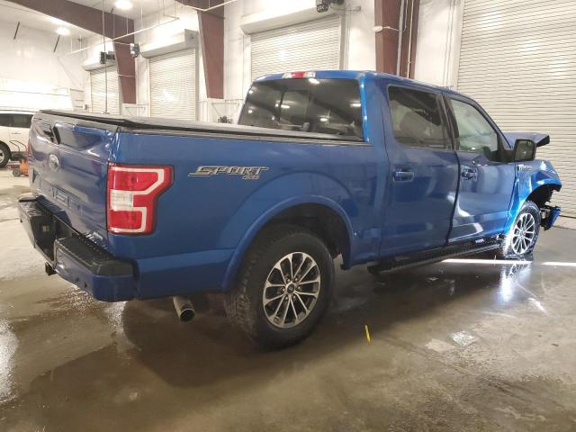 1FTEW1EG9JKE76544 - 2018 FORD F150 SUPERCREW BLUE photo 3