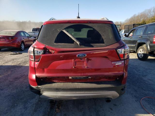 1FMCU0JD0HUE28413 - 2017 FORD ESCAPE TITANIUM RED photo 6