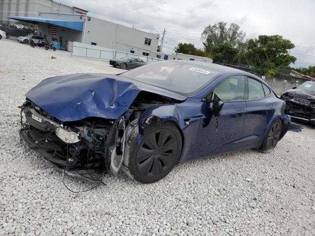 5YJSA1E58PF498685 - 2023 TESLA MODEL S BLUE photo 1
