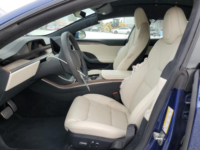 5YJSA1E58PF498685 - 2023 TESLA MODEL S BLUE photo 7