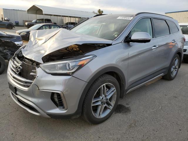 KM8SR4HF4JU279781 - 2018 HYUNDAI SANTA FE SE ULTIMATE GRAY photo 1