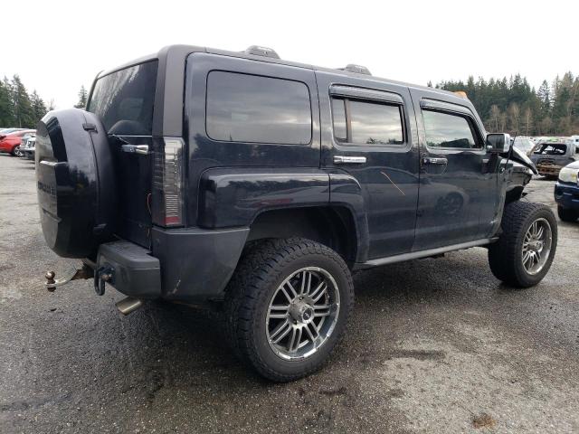 5GTDN13E978182186 - 2007 HUMMER H3 BLACK photo 3