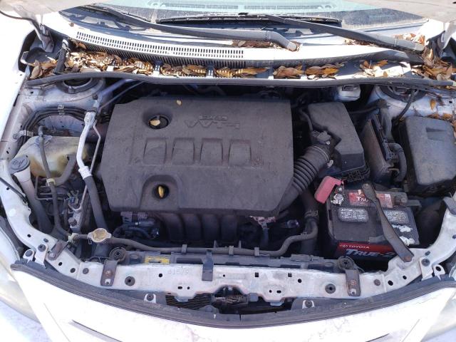 2T1BU4EE6CC870886 - 2012 TOYOTA COROLLA BASE WHITE photo 11