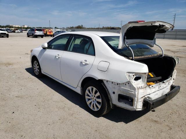 2T1BU4EE6CC870886 - 2012 TOYOTA COROLLA BASE WHITE photo 2