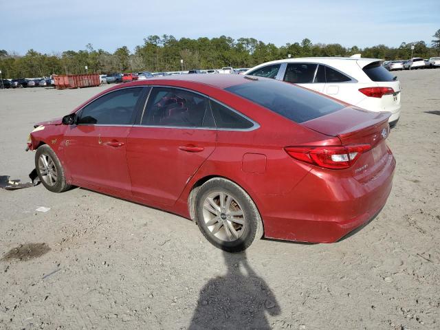 5NPE24AF3HH516314 - 2017 HYUNDAI SONATA SE RED photo 2