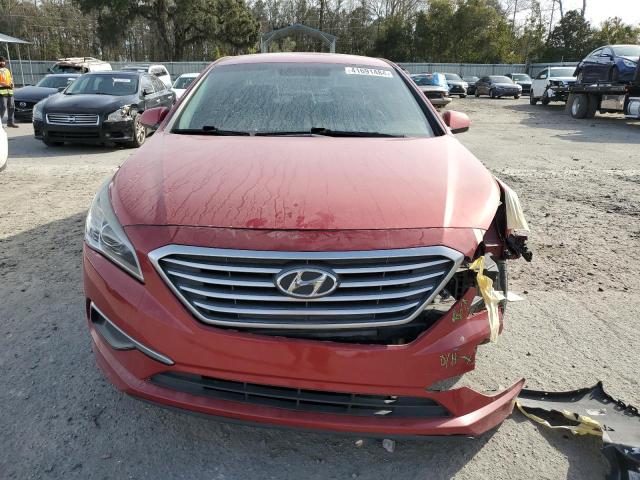 5NPE24AF3HH516314 - 2017 HYUNDAI SONATA SE RED photo 5