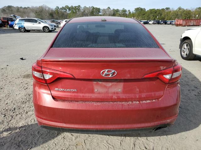 5NPE24AF3HH516314 - 2017 HYUNDAI SONATA SE RED photo 6