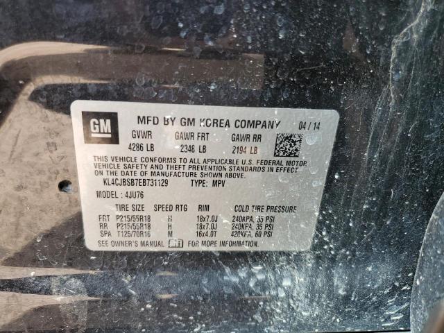 KL4CJBSB7EB731129 - 2014 BUICK ENCORE CONVENIENCE Қара фото 13