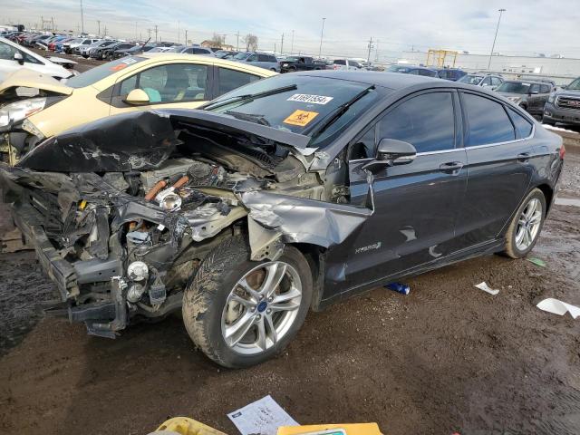 3FA6P0LU2GR366563 - 2016 FORD FUSION SE HYBRID BLACK photo 1