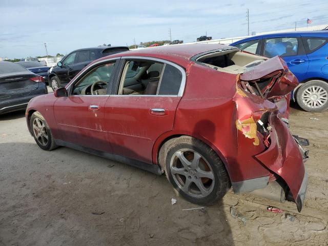 JNKCV51E23M319689 - 2003 INFINITI G35 RED photo 2