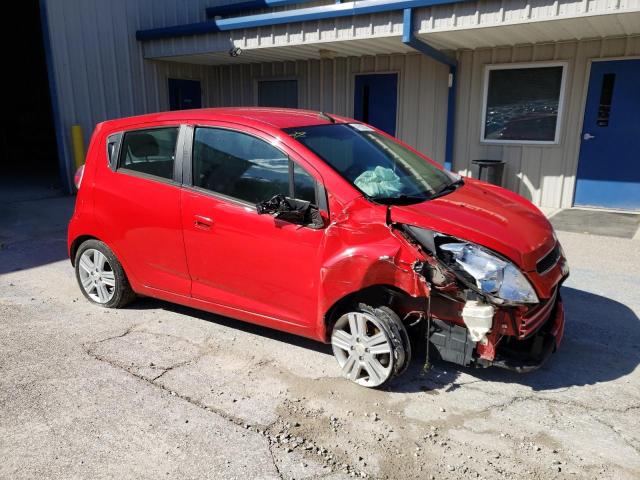 KL8CB6S99EC478356 - 2014 CHEVROLET SPARK LS RED photo 4