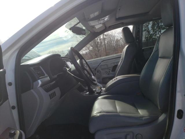 5TDJKRFH3ES070242 - 2014 TOYOTA HIGHLANDER XLE WHITE photo 7