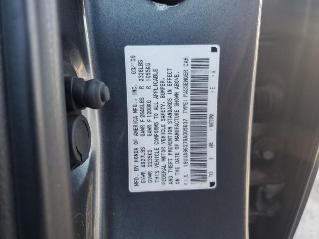 19UUA96279A005037 - 2009 ACURA TL GRAY photo 12